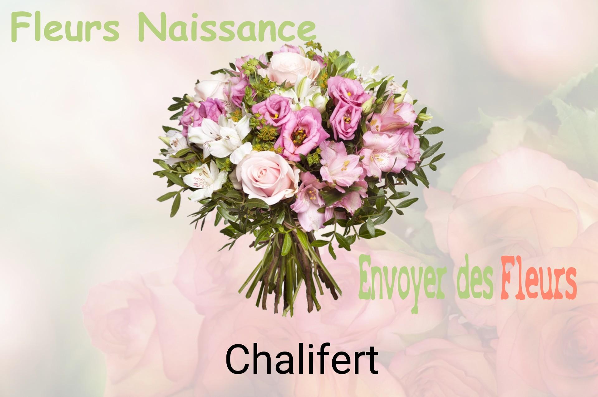 Bouquet de fleurs de naissance livré à Chalifert